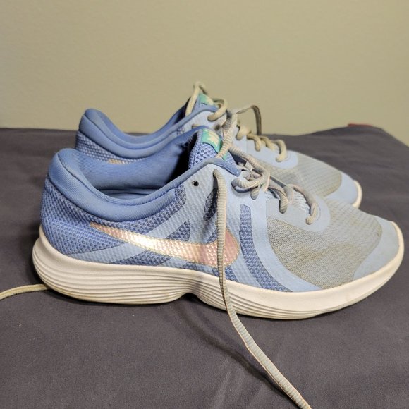 Nike Revolution 4  Light Blue Sky Blue Bv7441-400 Sz 6Y - Picture 5 of 9